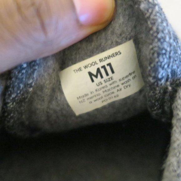 Allbirds Men\'s Wool Runners Natural Grey/Grey Sole Comfort Shoes Size 11 main image 6